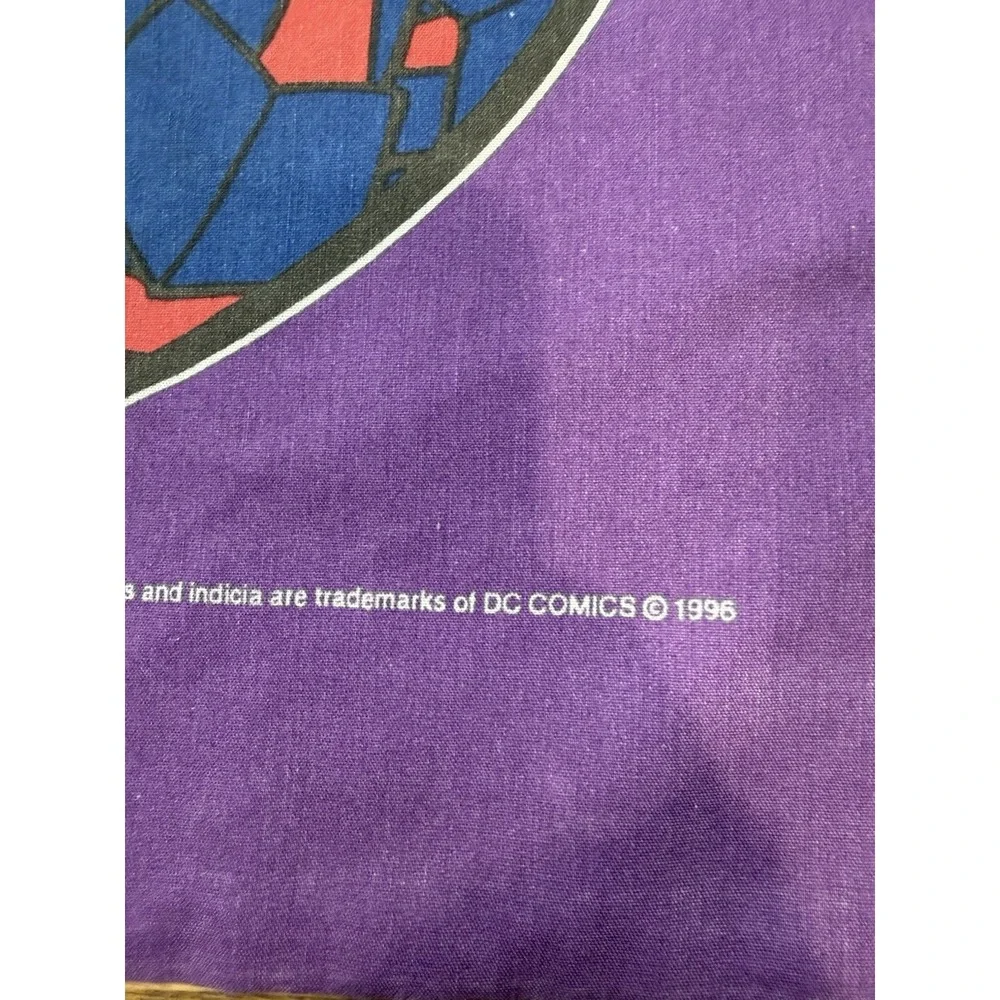 Vintage 1996 Batman Mr. Freeze Robin DC Comics Pillow‎ Case Purple Yellow